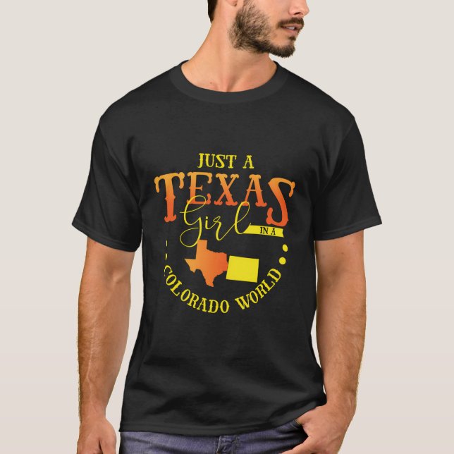 T-shirt Fier Fille Design Juste Une Fille Du Texas Dans Un (Devant)