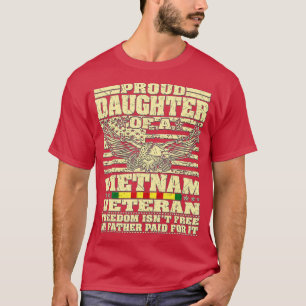 T-shirt Fier Fille D'Un Vétéran Du Vietnam 2