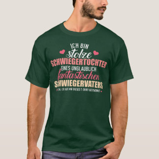 T-shirt Fier fille en droit d'un père fantastique en droit