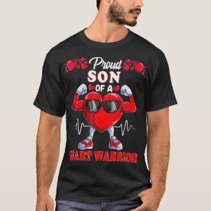 T-shirt Fier Fils d'un guerrier du coeur Sensibilisation à
