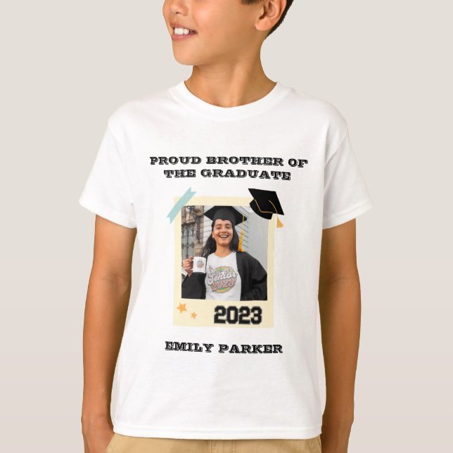 T-shirt Fier Frère Diplômé - Customisez-le maintenant T-sh (Devant)