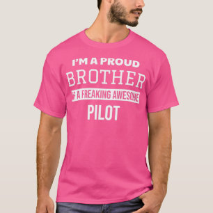 T-shirt Fier frère du pilote