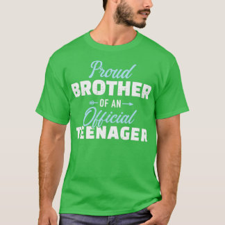 T-shirt Fier frère d'un adolescent 13e anniversaire