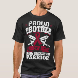 T-shirt Fier Frère D'Un Cerveau Aneurysme Guerrier Lauréat