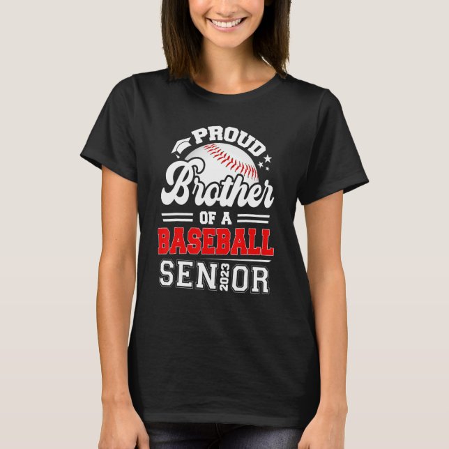 T-shirt Fier Frère D'Un Diplômé De Baseball 2023 G (Devant)
