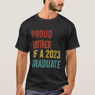 T-shirt Fier Frère D'Un Diplôme De Classe De 2023