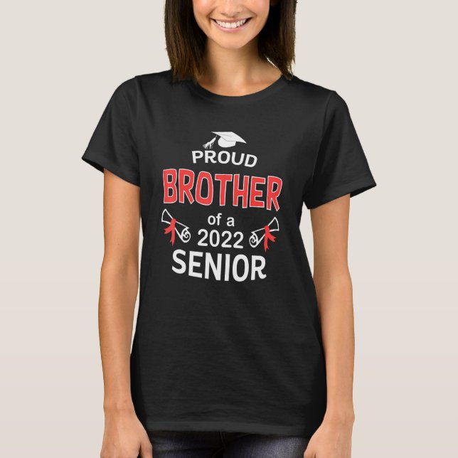 T-shirt Fier Frère D'Un Diplôme Supérieur 2022 2022 (Devant)