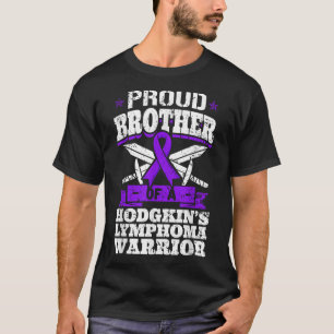 T-shirt Fier Frère D'Un Guerrier Du Lymphome De Hodgkins H