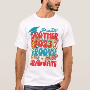 T-shirt Fier FRÈRE d'une classe de 2023 Graduate Retro