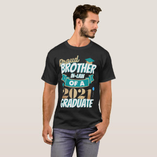 T-shirt Fier frère en droit d'un diplômé de 2021
