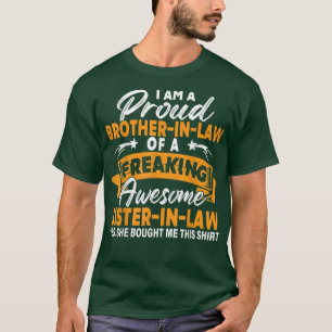 T-shirt Fier Frère En Droit D'Une Flambant Awesome Soeur