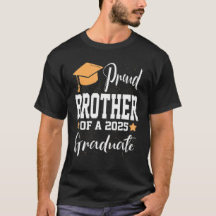 T-shirt Fier Frère Une Classe De 2025 Diplômé Dinosaure Gr