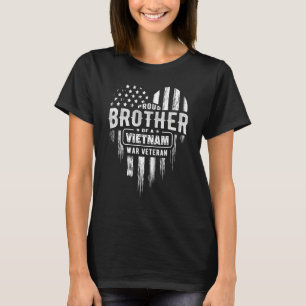 T-shirt Fier Frère Vietnam Vet Veterans Day American Fl