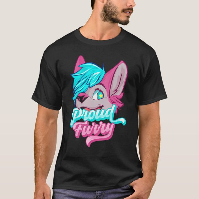 T-shirt Fier Furry Fandom Cosplay Animal Furries Furry P (Devant)