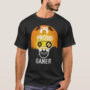 T-SHIRT FIER GAMER - HALLOWEEN JEU NERD