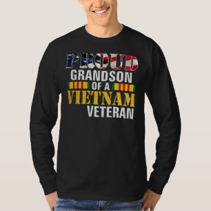 T-shirt Fier Grand-Fils D'Un Vétérinaire Du Vietnam Pour L