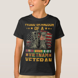 T-shirt Fier Grand-Fils D'Un Vieux Drapeau Viêt-nam Améric