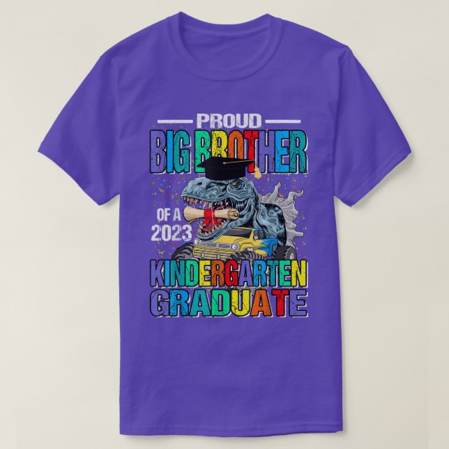 T-shirt Fier Grand Frère D'Un Diplômé De La Maternelle De  (Design devant)