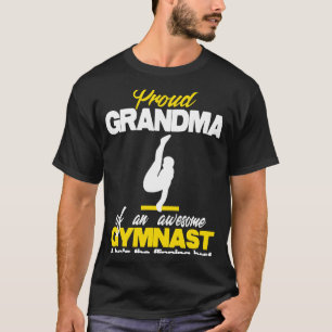 T-shirt Fier grand-mère d'un garçon fantastique barres de
