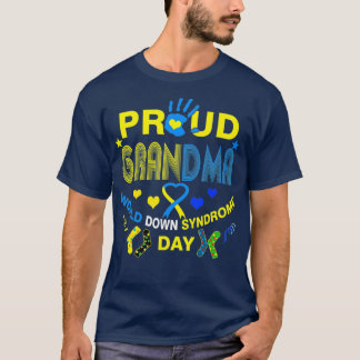 T-shirt Fier Grand-mère Ruban Carburant - Journée du syndr
