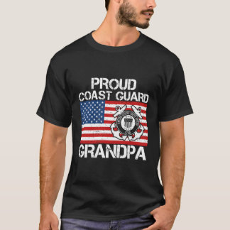 T-shirt Fier grand-père de la garde côtière