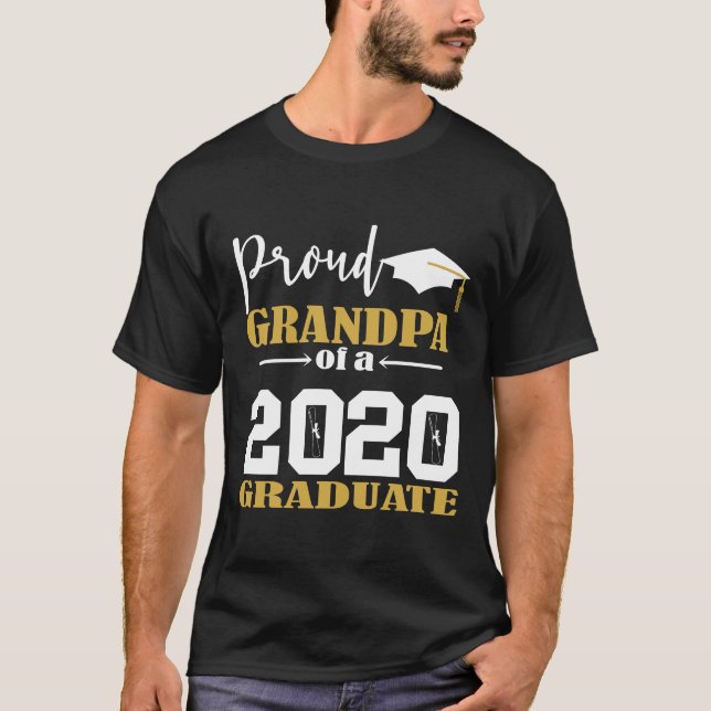 T-shirt Fier grand-père d'un Blanc 2020 (Devant)