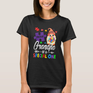 T-shirt Fier grand-père d'un gnome de puzzle spécial Autis