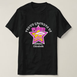 T-shirt FIER GRANDPA DE Super Grad Pink-On Dark-Editable
