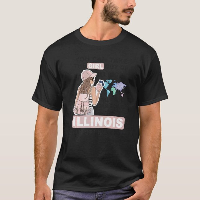 T-shirt Fier Illinois fille Cool de l'Illinois (Devant)