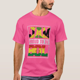 T-shirt Fier jamaïcain bolivien Mix Jamaïque et Bolivie He