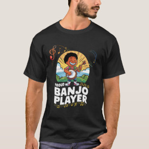 T-shirt Fier Joueur Banjo Country Music Cool Guy avec un B
