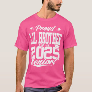 T-shirt Fier Lil Frère D'Un Panier D'Études Supérieures De