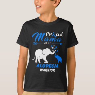 T-shirt Fier Mama D'Un Guerrier De L'Alopécie