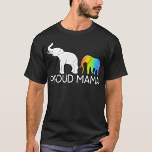 T-shirt Fier Mama Elephant Mama Nouvelle maman Elephant Lo