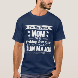 T-shirt Fier Maman Awesome Drum Major Marching Band