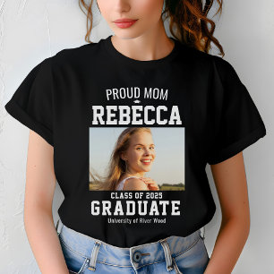 T-shirt Fier Maman Classe de 2025 Graduate Parent Custom
