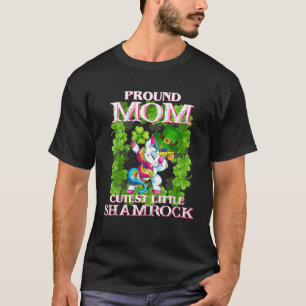 T-shirt Fier Maman Cutest Petite Shamrock Femmes Unicorn D