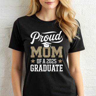 T-shirt Fier Maman de la classe de diplômés de 2025 Senior