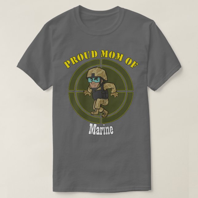 T-shirt Fier maman de la Marine (Design devant)