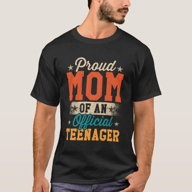 T-shirt Fier Maman De Officielle Nager 13E (Devant)
