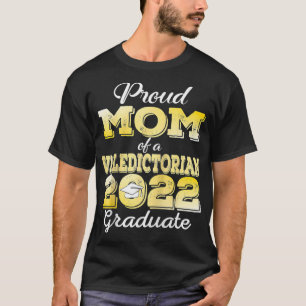 T-shirt Fier Maman d'un 2022 Graduate Valedictorian Classe