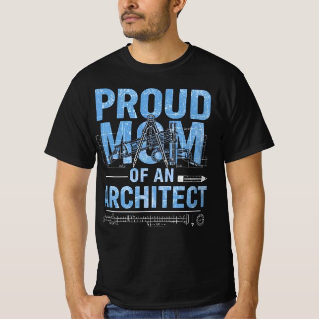 T-shirt Fier maman d'un architecte (Devant)
