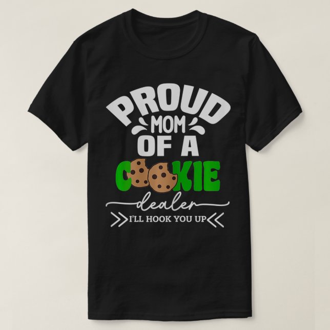 T-shirt Fier Maman D'Un Concessionnaire De Cookie Scout Gi (Design devant)