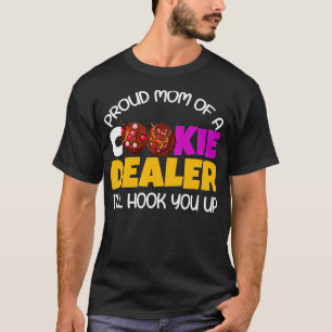 T-shirt Fier Maman D'Un Cookie Dealer Girl Troop Leader