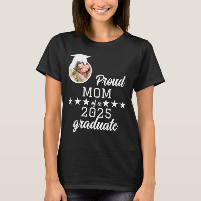 T-shirt Fier maman d'un diplôme de fin d'études supérieure (Devant)