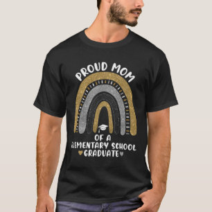 T-shirt Fier Maman D'Un Diplômé De L'École Primaire Rainbo