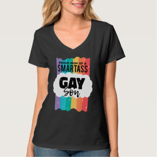 T-shirt Fier Maman D'Un Smartass Gay Son Gay pride Lgbt Vi