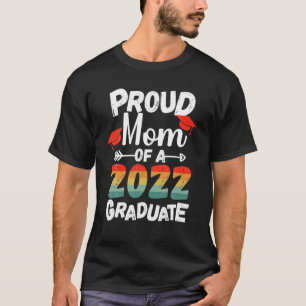 T-shirt Fier Maman D'Une 2022 Graduate Retro Lunettes De S
