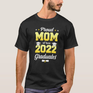 T-shirt Fier Maman D'Une Classe De 2022 Diplômé Senior 22 