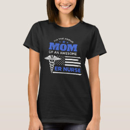 T-shirt Fier maman d'une infirmière de l'urgence stupéfian